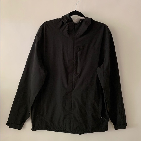 32 Degrees Cool Weatherproof Mens Rain Jacket With hood in color black - Picture 5 of 13